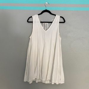 White flowy summer dress